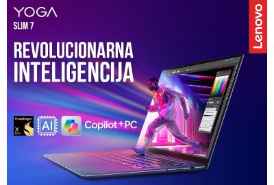 Lenovo Yoga Slim 7 Snapdragon X AI laptop računar - novo u Gigatronu