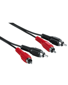 HAMA Audio kabl 2x činč RCA muški - 2x činč RCA muški 1.5m (Crni) - 00043316So cheap