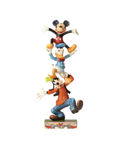 JIM SHORE Goofy Mickey Donald Teetering Tower - 4055412So cheap