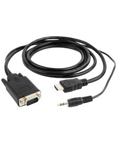 GEMBIRD adapter-konverter HDMI na VGA + 3.5mm (m/m-m) 3m (Crni) - A-HDMI-VGA-03-10,So cheap