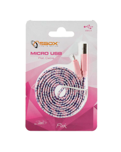 S-BOX Micro USB kabl, 1m (Roze) - 897So cheap