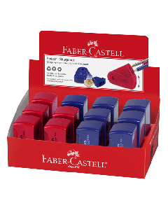 FABER CASTELL Rezač za grafitnu olovku Double hole 182701 (Crveni/Plavi)So cheap