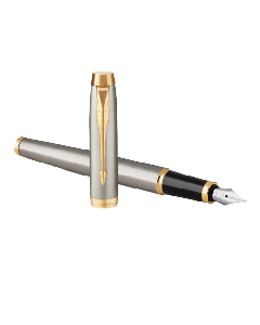 PARKER Nalivpero IM Brushed Metal Fountain 1931656 (Zlatno/Srebrno)So cheap