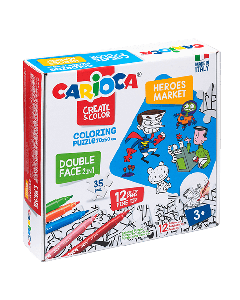 CARIOCA Flomaster set PUZZLE SUPER HEROES 42940So cheap