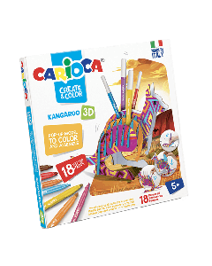 CARIOCA Flomaster set CREATE AND COLOR KANGAROO 3D 1/18 42903So cheap