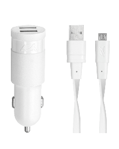 RIVACASE Auto punjač Micro USB RPVA4222 (Beli)So cheap