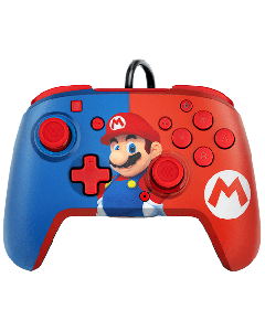 PDP Gamepad Nintendo Switch Faceoff Deluxe Controller + Audio Mario (Crvena/Plava)So cheap