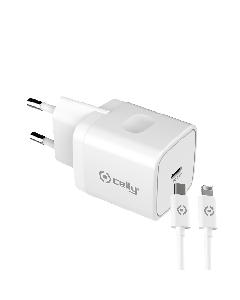 CELLY TC1C20WLIGHTWH USB-C na Lightning 20W (Beli) PunjačSo cheap