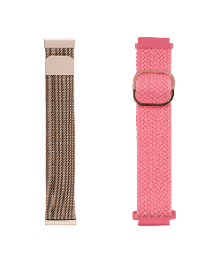 JUST IN CASE Zamenske narukvice 2u1 za pametne satove 20mm Pink-PinkSo cheap