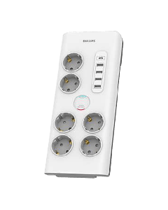 PHILIPS Produžni kabl 2m + 5 USB portova - SPN7060WA/58So cheap