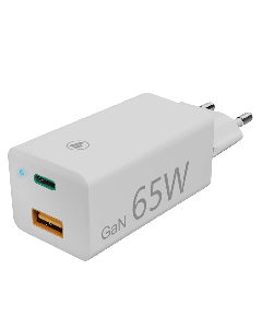 HAMA GaN 65W USB-C (PD)+USB-A (QC 3.0) Beli Adapter za punjenje telefonaSo cheap