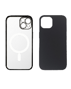 JUST IN CASE MAGPL108BK 2u1 transparentna/crna - Zaštitna maska za iPhone 14So cheap