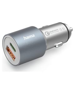 HAMA USB-C + USB-A 38W (Silver) Auto punjačSo cheap