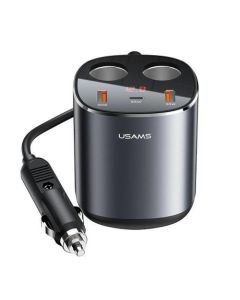 USAMS CC151TC01 C28 245W USB-A/USB-C Auto punjač + spliterSo cheap