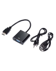 FAST ASIA Adapter-konverter VGA na HDMI + Micro + AudioSo cheap