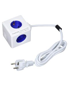 ALLOCACOC PowerCube Extended USB 4xSchuko + dual USB kabl duž.1.5m - 1402BL/DEEUPCSo cheap