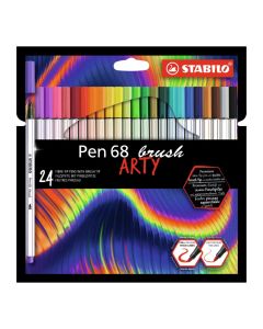 STABILO Pen 68 Brush Flomasteri set 1/24So cheap