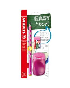 STABILO Easy Pink Set grafitna olovka, rezač i gumica za levorukeSo cheap