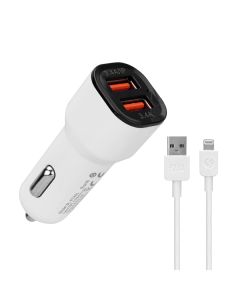 S-LINK SL-EC30L 2USB + Lightning Auto punjačSo cheap