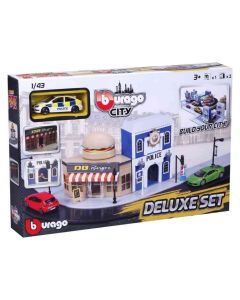 BURAGO BU31507 Fire City Deluxe Set i vozilo asst 1/43So cheap