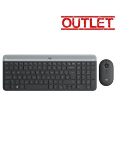 LOGITECH MK470 SLIM WIRELESS COMBO YU-SRB 920-009264 Crna Bežična tastatura i miš OUTLETSo cheap