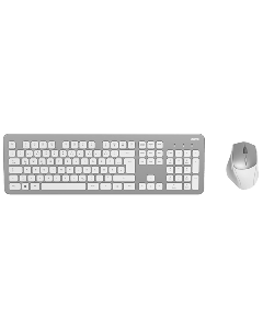 HAMA KMW-700 YU Srebrna/Bela Bežična tastatura i mišSo cheap