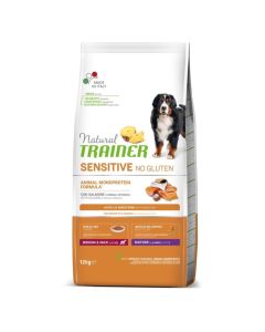 TRAINER NATURAL Sensitive No Gluten (losos) 12kg Hrana za starije pse srednjih i velikih rasaSo cheap