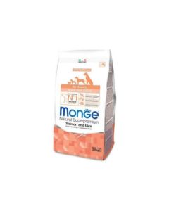 MONGE All Breeds Puppy and Junior losos i pirinač 2.5kg Suva hrana za psegSo cheap