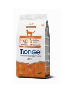 MONGE Cat Adult Sterilised Pačetina 1.5kg Suva hrana za mačkeSo cheap