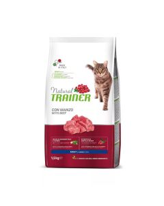 TRAINER NATURAL Cat Adult Govedina 1.5kg Suva hrana za mačkeSo cheap