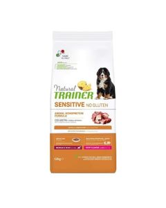 TRAINER NATURAL  Sensitive No Gluten Puppy & Junior sa pačetinom za pse srednjih i velikih rasa 12kgSo cheap