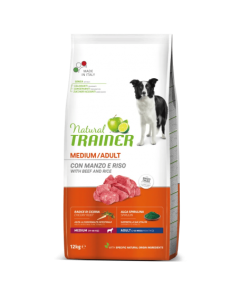 TRAINER NATURAL Medium Adult sa govedinom i pirinčem 12kg Hrana za pseSo cheap