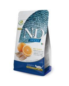 N&D OCEAN Cat Neutered Herring and Orange 5 kg Hrana za mačkeSo cheap