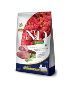 N&D NDQ45 Quinoa Weight Management Lamb&Asparagus Mini 800g Suva hrana za pse  So cheap