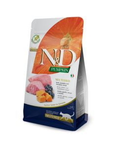 N&D PUMPKIN Cat Neutered Lamb and Blueberry 1.5 kg Hrana za mačkeSo cheap