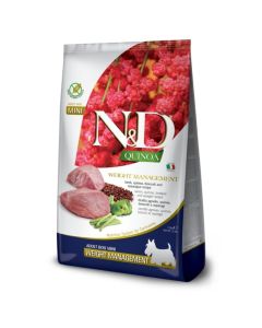 N&D QUINOA Weight Management Lamb and Asparagus Mini 2.5 kg Hrana za pseSo cheap