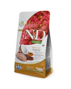 N&D QUINOA Cat Skin and Coat Quail Coconut 1.5 kg Hrana za mačkeSo cheap