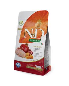 N&D PUMPKIN Cat Neutered Quail and Pomegranate 1.5 kg Hrana za mačkeSo cheap