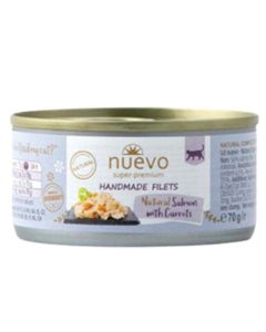 NUEVO N95021 Handmade Natural Fileti lososa sa šargarepom 70 g Vlažna hrana za mačkeSo cheap