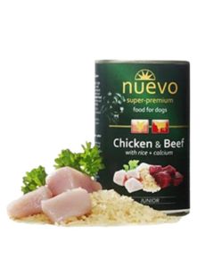 NUEVO N95014 Junior Piletina, govedina, pirinač, kalcijum 800 g Vlažna hrana za štenceSo cheap