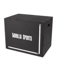 GORILLA SPORTS Crna Plyo Box Pliometrijska kutija za crossfitSo cheap