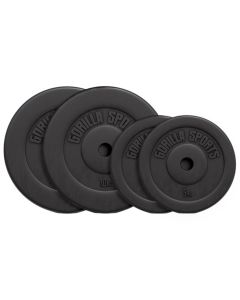 GORILLA SPORTS Set tegova obloženih plastikom (30 kg)So cheap