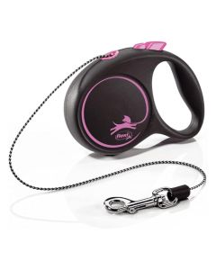 FLEXI Black Design XS Cord 3 m Povodac za pse PinkSo cheap