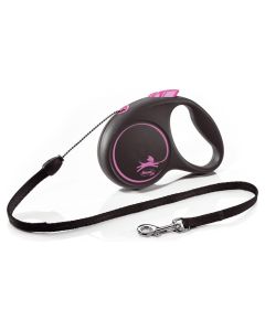 FLEXI Black Design S Cord 5 m Povodac za pse PinkSo cheap