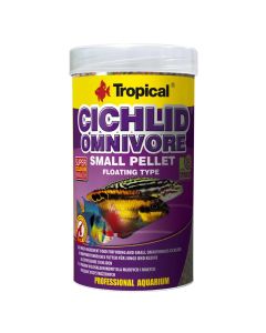 TROPICAL Cichlid Omnivore Small Pellet Hrana za mlade ciklide svaštojede 250 ml/90 gSo cheap