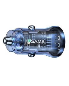 USAMS CC162CC01 2 x USB-A 15W (Crni) Auto punjačSo cheap