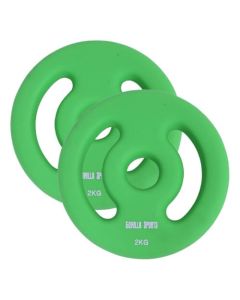 GORILLA SPORTS Set od 2 gumirana tega 30 mm 2 x 2 kgSo cheap