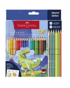 FABER CASTELL Grip Dinasaurus 1/18 + 6 Grip Metallic Drvene bojiceSo cheap