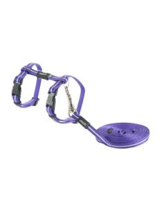 ROGZ Alleycat Harness & Lead Set 8 mm Povodac i am za mačke PurpleSo cheap