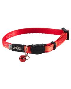 ROGZ  Kiddycat Safelock Cat Collar Tango Fishbone Ogrlica za mačke NarandžastaSo cheap